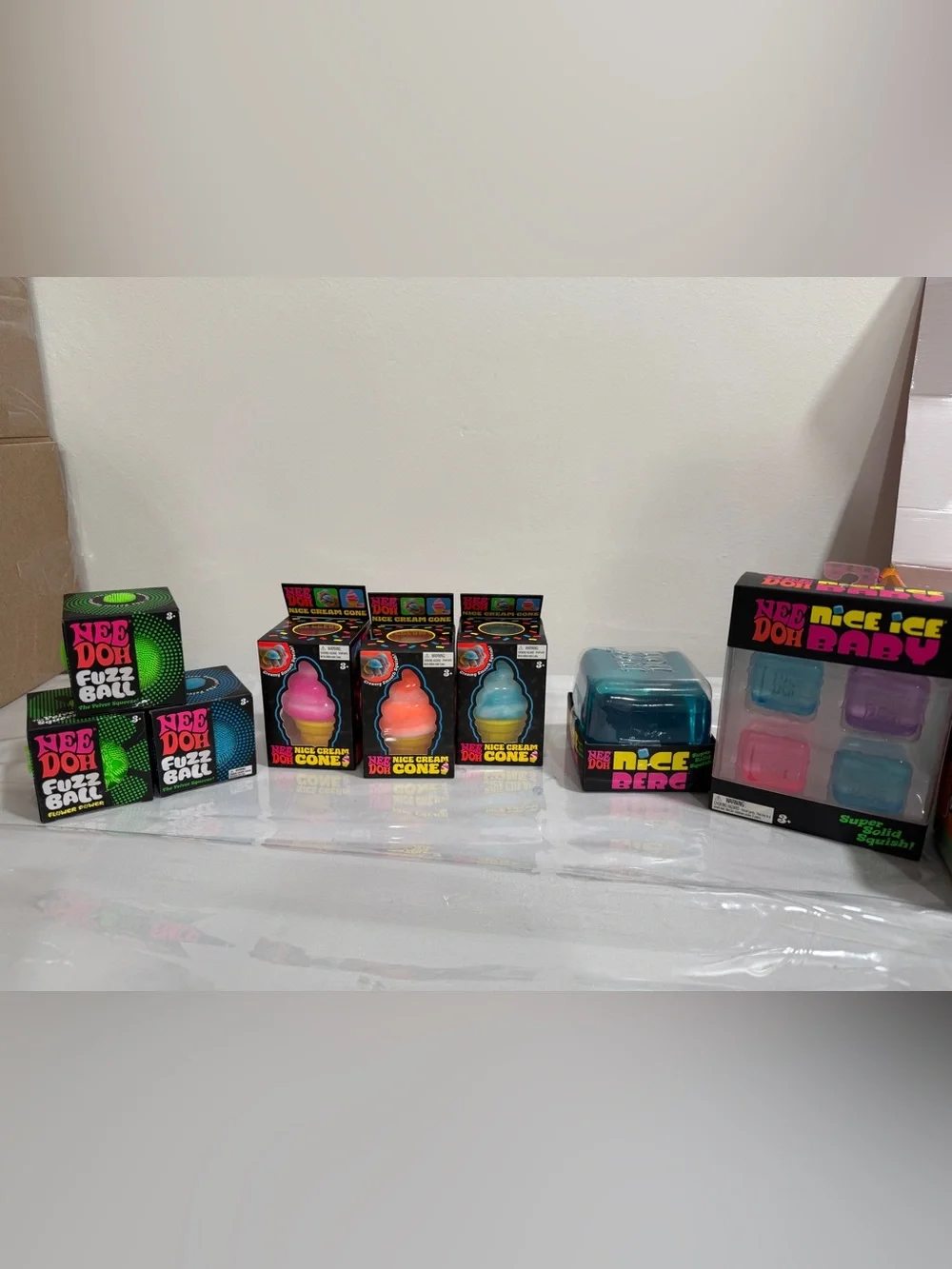 NeeDoh Sensory Toy Squishy Stress Reliever Lot of 9 Individual Items New Viral !
